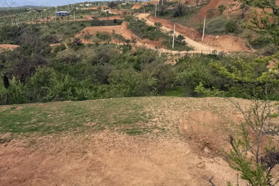 Vista del valle desde una parcela
